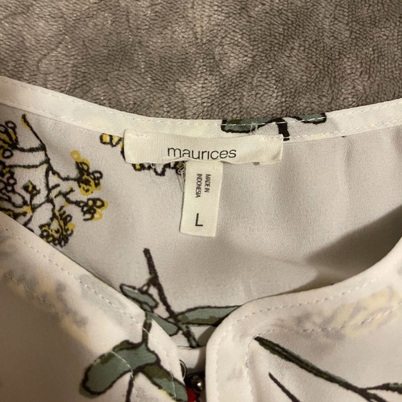 Maurices Floral Print Blouse - Picture 3 of 3